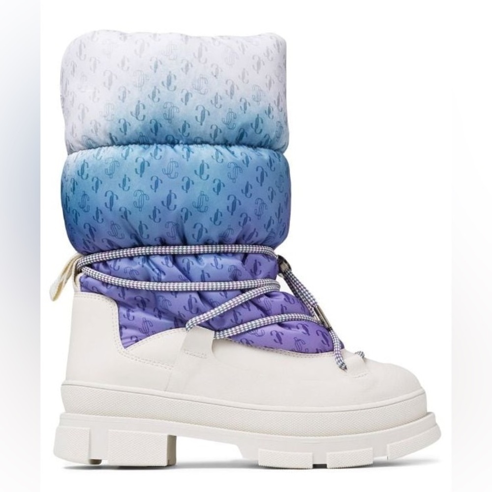 New JIMMY CHOO Yeda monogram padded snow boots $1,295 37